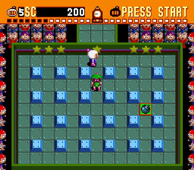 Pantallazo del juego online Super Bomberman (Snes)