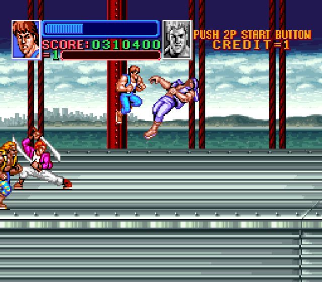 Pantallazo del juego online Super Double Dragon (Snes)