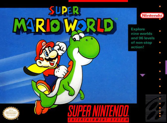 Portada de la descarga de Super Mario World