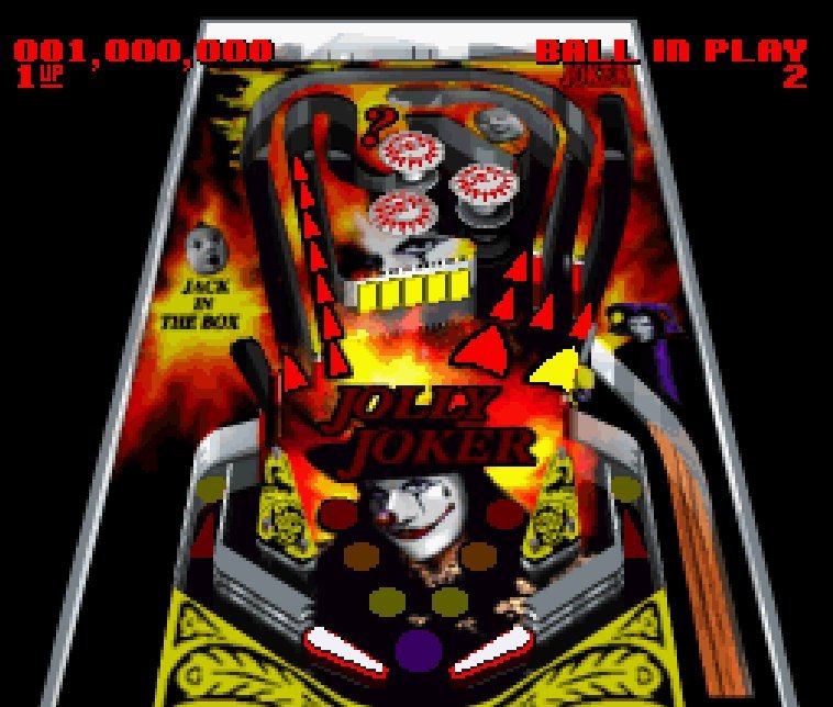 Pantallazo del juego online Super Pinball Behind the Mask (Snes)