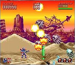 Pantallazo del juego online Super Turrican 2 (Snes)