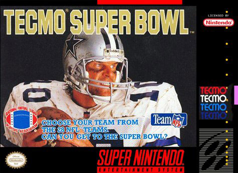 Carátula del juego Tecmo Super Bowl (Snes)