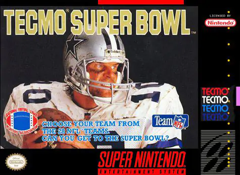 Portada de la descarga de Tecmo Super Bowl