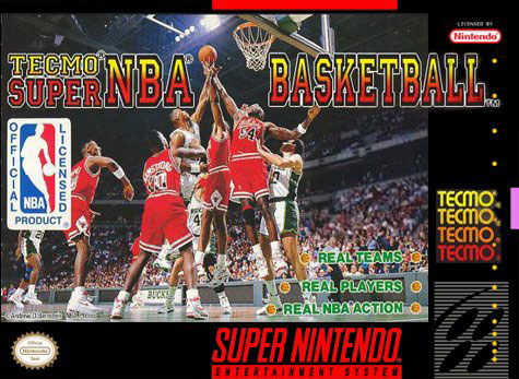 Carátula del juego Tecmo Super NBA Basketball (Snes)
