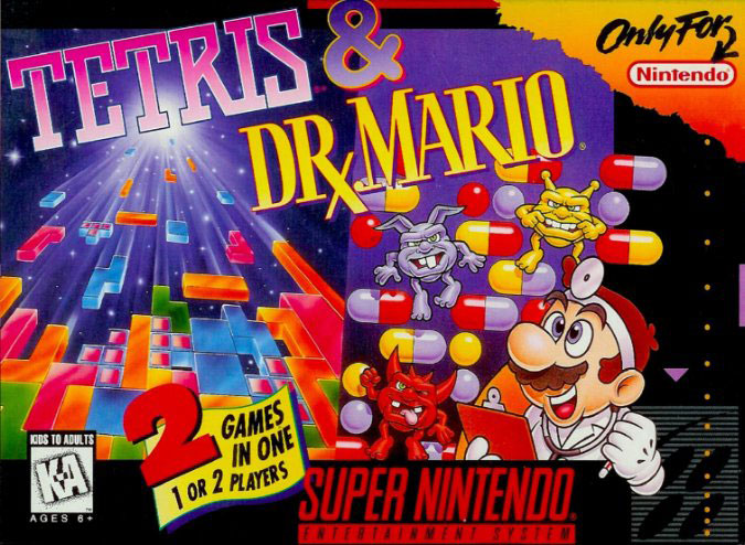 Carátula del juego Tetris & Dr Mario (Snes)