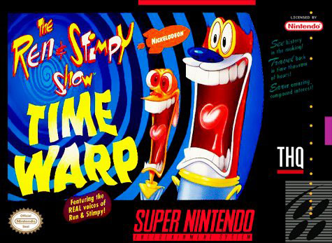 Carátula del juego The Ren & Stimpy Show Time Warp (Snes)