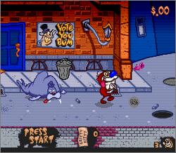 Pantallazo del juego online The Ren & Stimpy Show Time Warp (Snes)