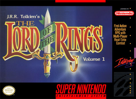 Carátula del juego JRR Tolkien's The Lord of the Rings - Volume 1 (Snes)