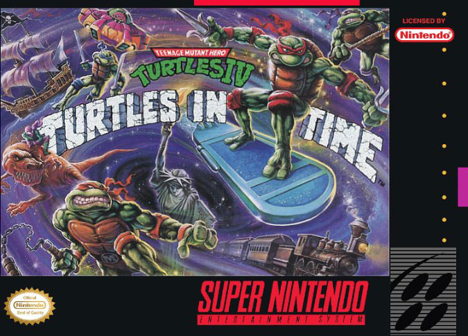 Carátula del juego Teenage Mutant Ninja Turtles IV Turtles in Time (Snes)