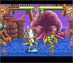 Pantallazo del juego online Teenage Mutant Ninja Turtles Tournament Fighters (Snes)