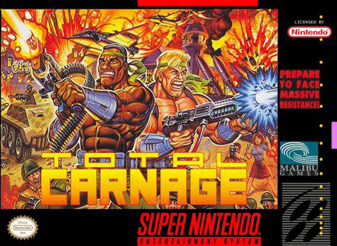 Carátula del juego Total Carnage (Snes)