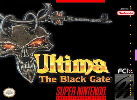 Carátula del juego Ultima VII The Black Gate (Snes)