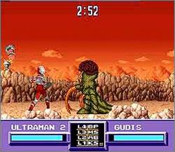 Pantallazo del juego online Ultraman Towards the Future (Snes)