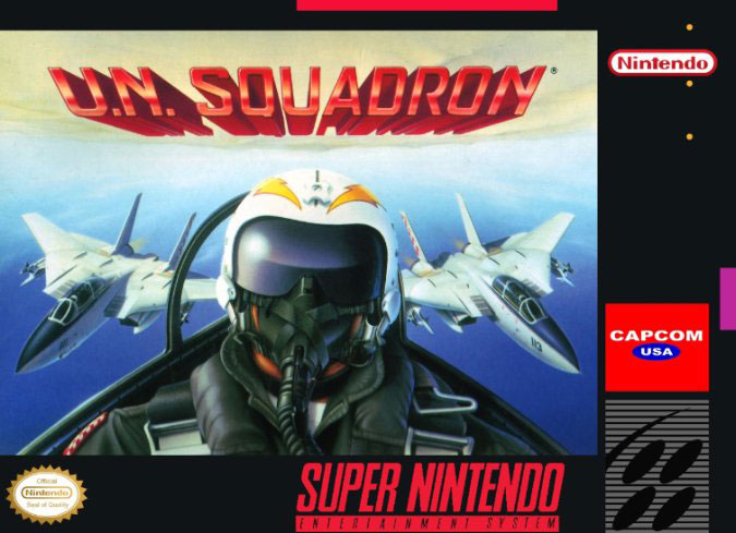 Carátula del juego UN Squadron (Snes)