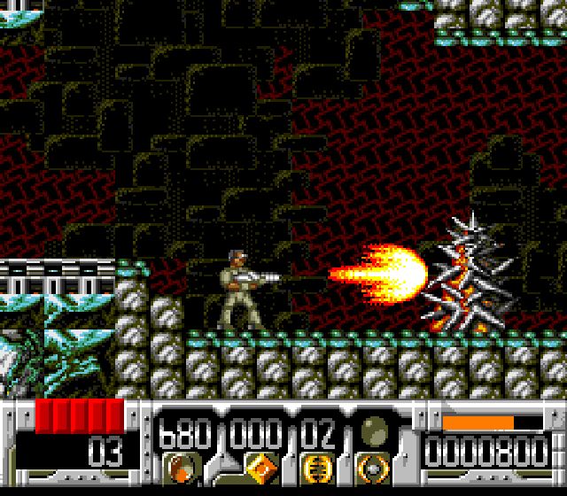 Pantallazo del juego online Universal Solider (Snes)