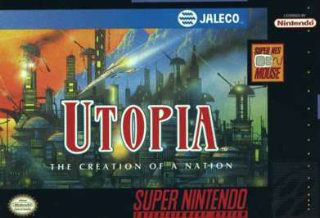 Carátula del juego Utopia The Creation of a Nation (Snes)