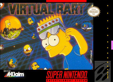 Carátula del juego Virtual Bart (Snes)