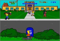 Pantallazo del juego online Virtual Bart (Snes)