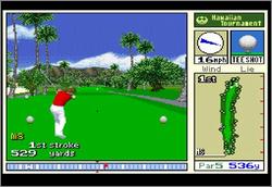 Pantallazo del juego online True Golf Classics Waialae Country Club (Snes)