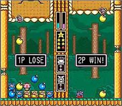 Pantallazo del juego online Wario's Woods (Snes)