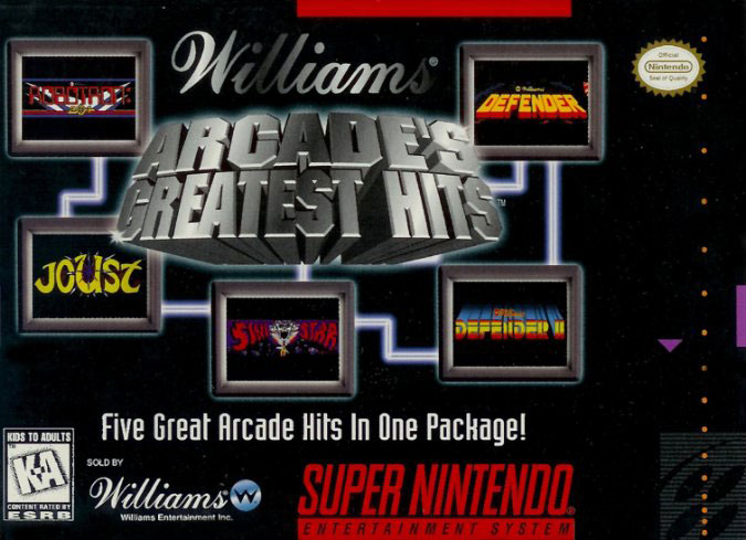 Carátula del juego Williams Arcade's Greatest Hits (Snes)