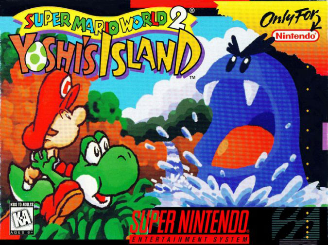 Carátula del juego Super Mario World 2 - Yoshi's Island (Snes)