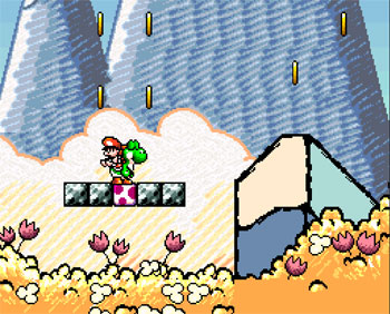 Pantallazo del juego online Super Mario World 2 - Yoshi's Island (Snes)