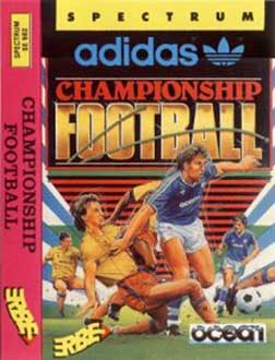 Carátula del juego Adidas Championship Football (Spectrum)