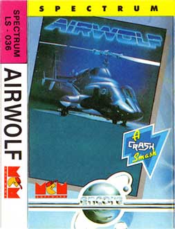 Carátula del juego Airwolf (Spectrum)