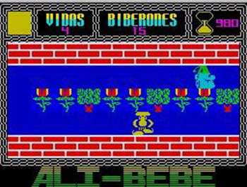 Pantallazo del juego online Ali Bebe (Spectrum)