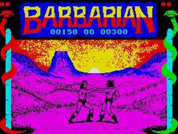 Pantallazo del juego online Barbarian The Ultimate Warrior (Spectrum)