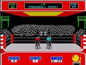 Pantallazo del juego online Barry McGuigan World Championship Boxing (Spectrum)