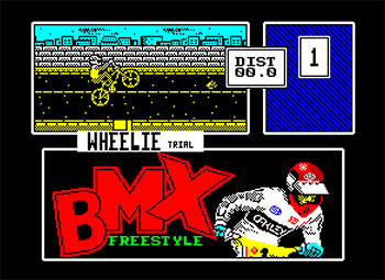 Pantallazo del juego online BMX Freestyle Simulator (Spectrum)