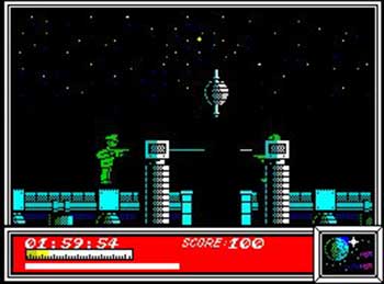 Pantallazo del juego online Dan Dare Pilot of the Future (Spectrum)