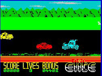 Pantallazo del juego online The Dukes of Hazzard (Spectrum)