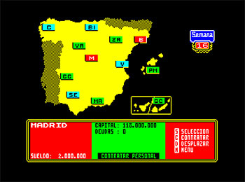 Pantallazo del juego online Elecciones Generales (Spectrum)
