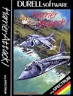 Carátula del juego Harrier Attack! (Spectrum)