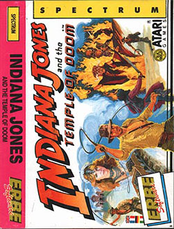 Carátula del juego Indiana Jones and the Temple of Doom (Spectrum)