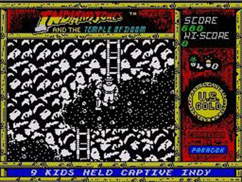 Pantallazo del juego online Indiana Jones and the Temple of Doom (Spectrum)