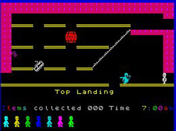 Pantallazo del juego online Jet Set Willy (Spectrum)