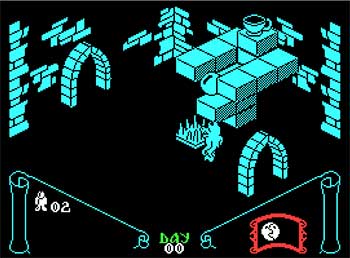 Pantallazo del juego online Knight Lore (Spectrum)