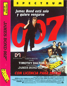 Carátula del juego 007 Licence to Kill (Spectrum)