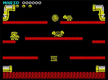 Pantallazo del juego online Mario Bros (Spectrum)