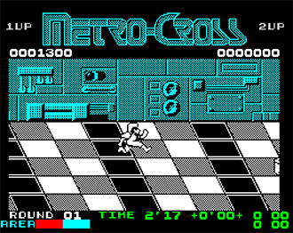 Pantallazo del juego online Metro-Cross (Spectrum)