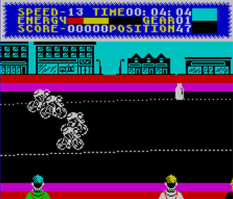 Pantallazo del juego online Milk Race (Spectrum)