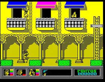 Pantallazo del juego online El Misterio del Nilo (Spectrum)