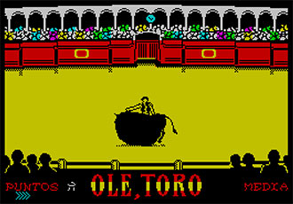 Pantallazo del juego online Ole, Toro (Spectrum)