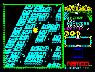 Pantallazo del juego online Pac-Mania (Spectrum)
