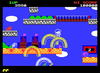 Pantallazo del juego online Rainbow Islands The Story of Bubble Bobble 2 (Spectrum)