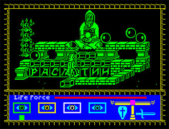 Pantallazo del juego online Rasputin (Spectrum)